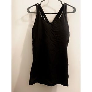 LuluLemon Black Criss Cross Tank SIZE 12 NEW